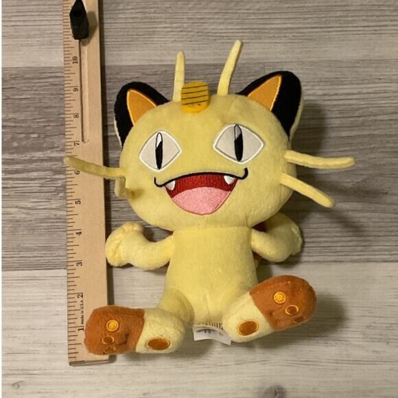 Pokemon Meowth Stuffed Animal Plush Tomy Nintendo - Picture 4 of 4